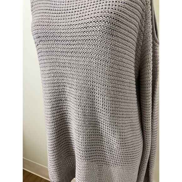 Show Me Your Mumu Mellow Gray Cold Shoulder Sweater Mini Dress Sz XS - Picture 3 of 5